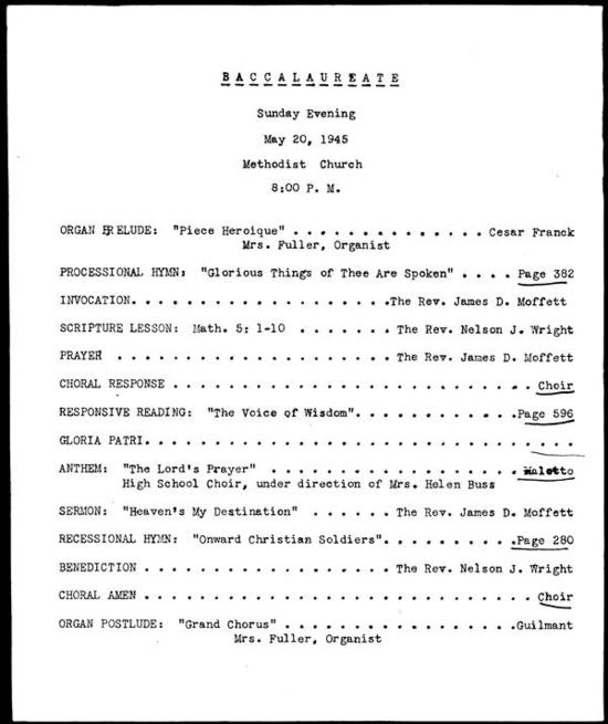 Baccalaureate Program Worthington Memory baccalaureate-program-worthington-memory