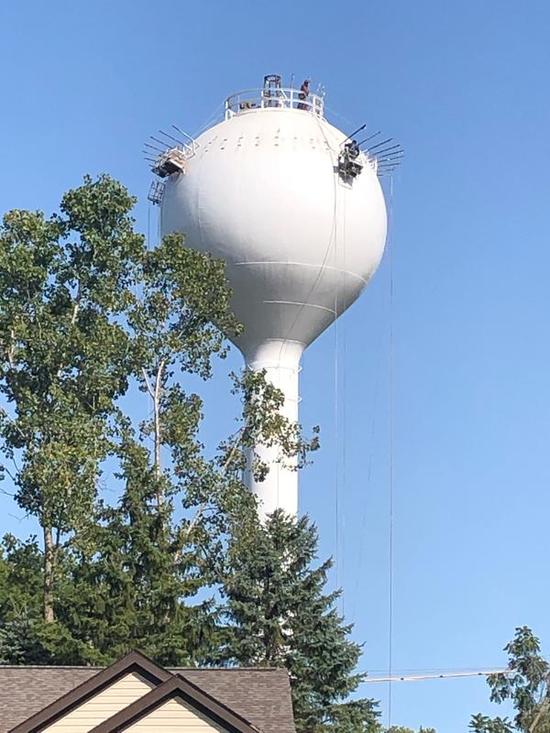 Photograph of the Worthington Hills Water Tower After Repainting with