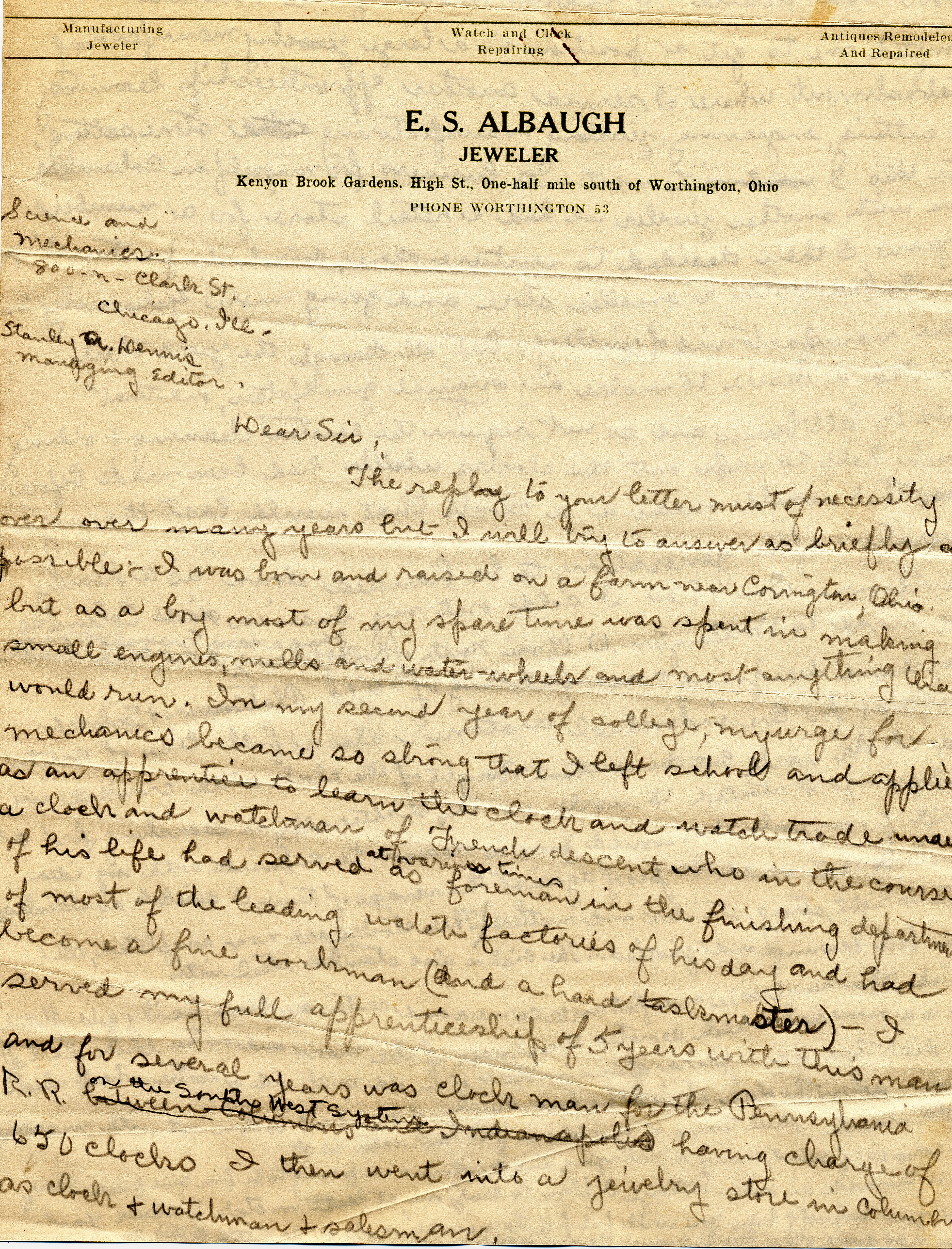 Correspondence