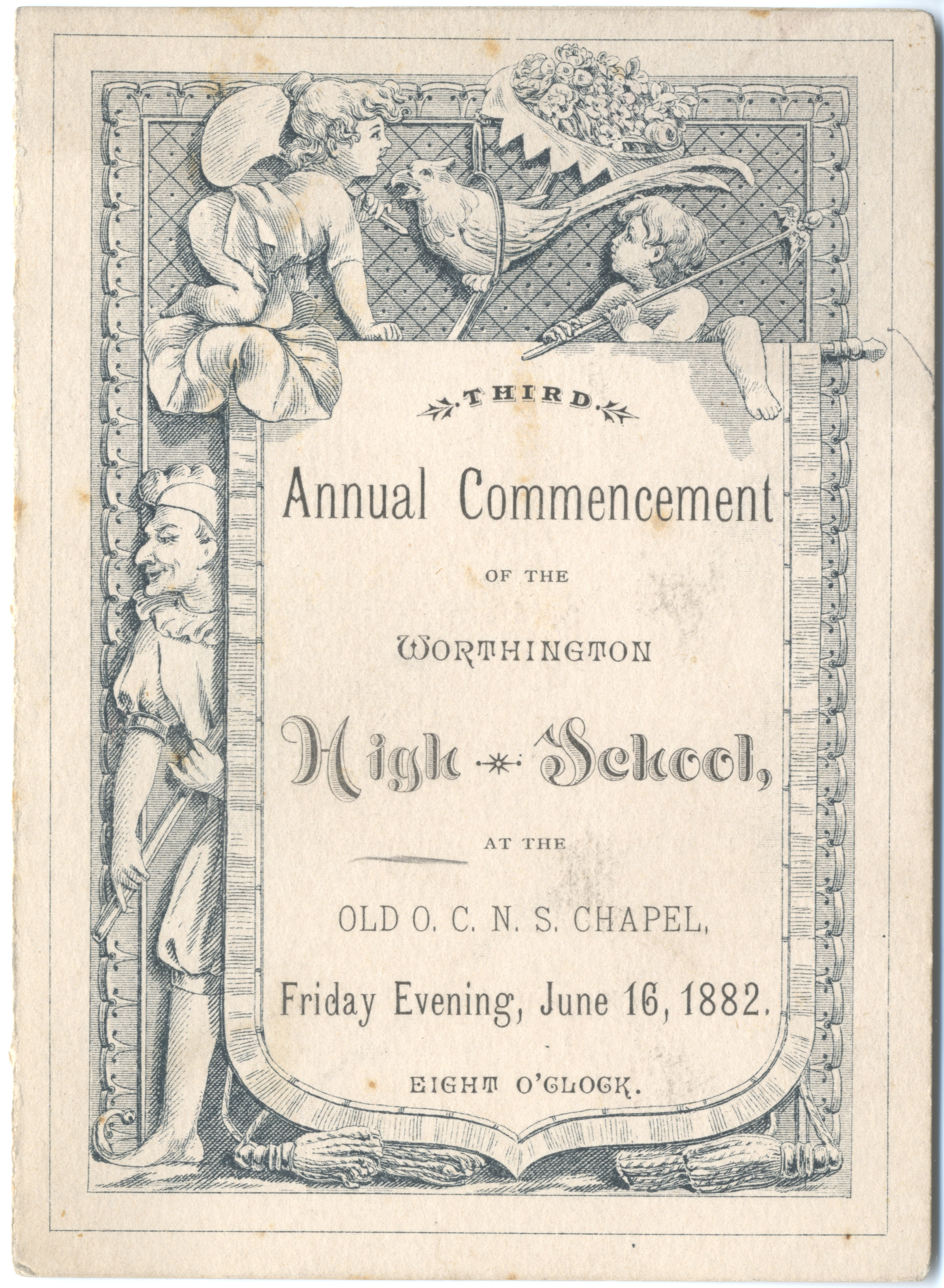 Third Annual Commencement of the Worthington High School 1882