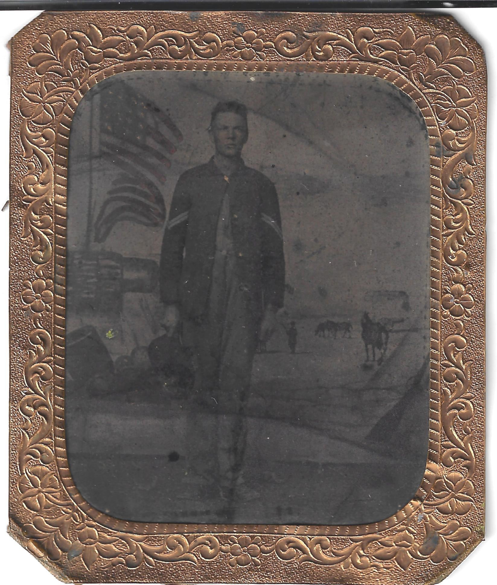 Tintype of George Albert Pingree