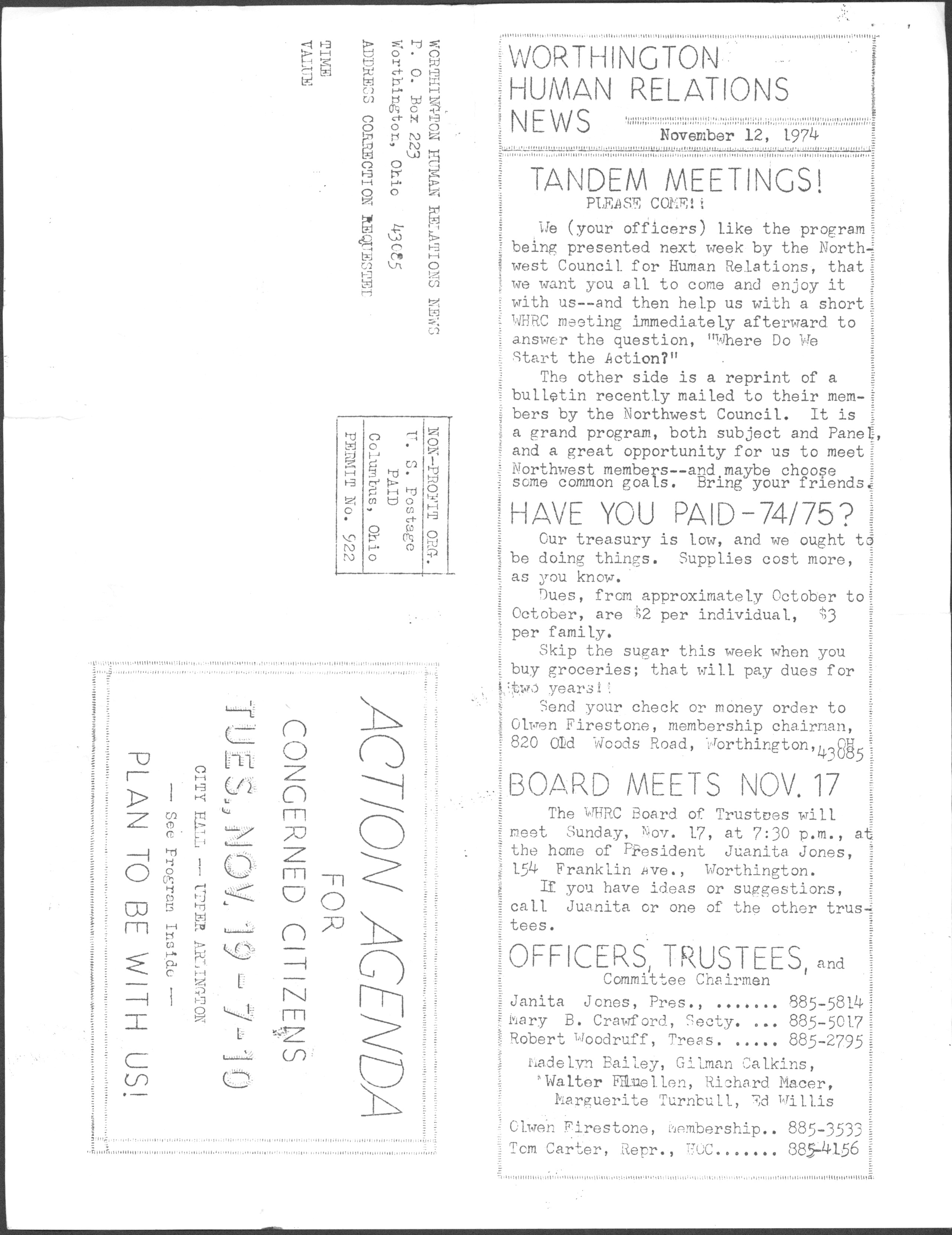 Worthington Human Relations News
