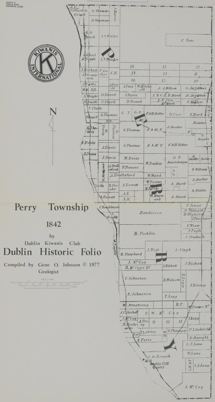 1842 Property Map of Perry Township, Franklin County, Ohio