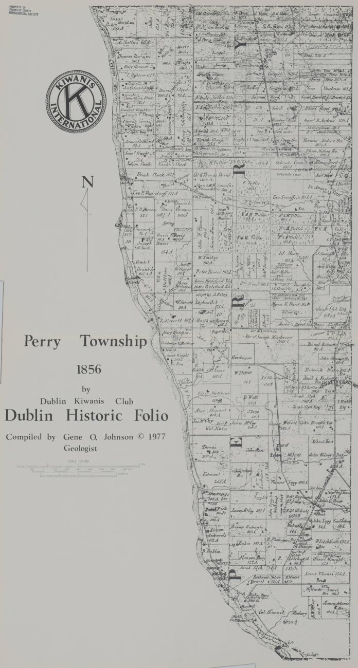 1856 Property Map of Perry Township, Franklin County, Ohio