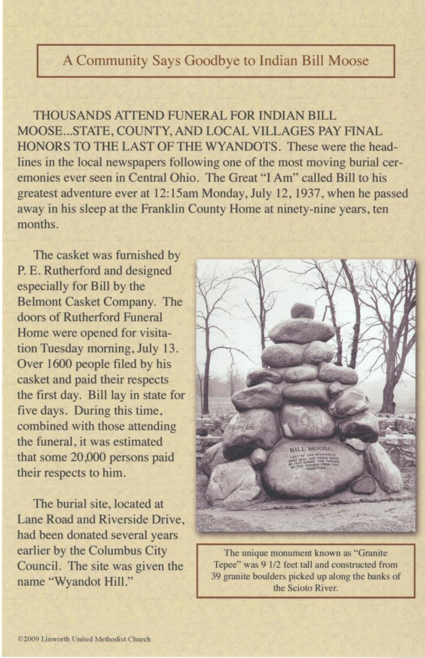 A Community Says Goodbye to Indian Bill Moose