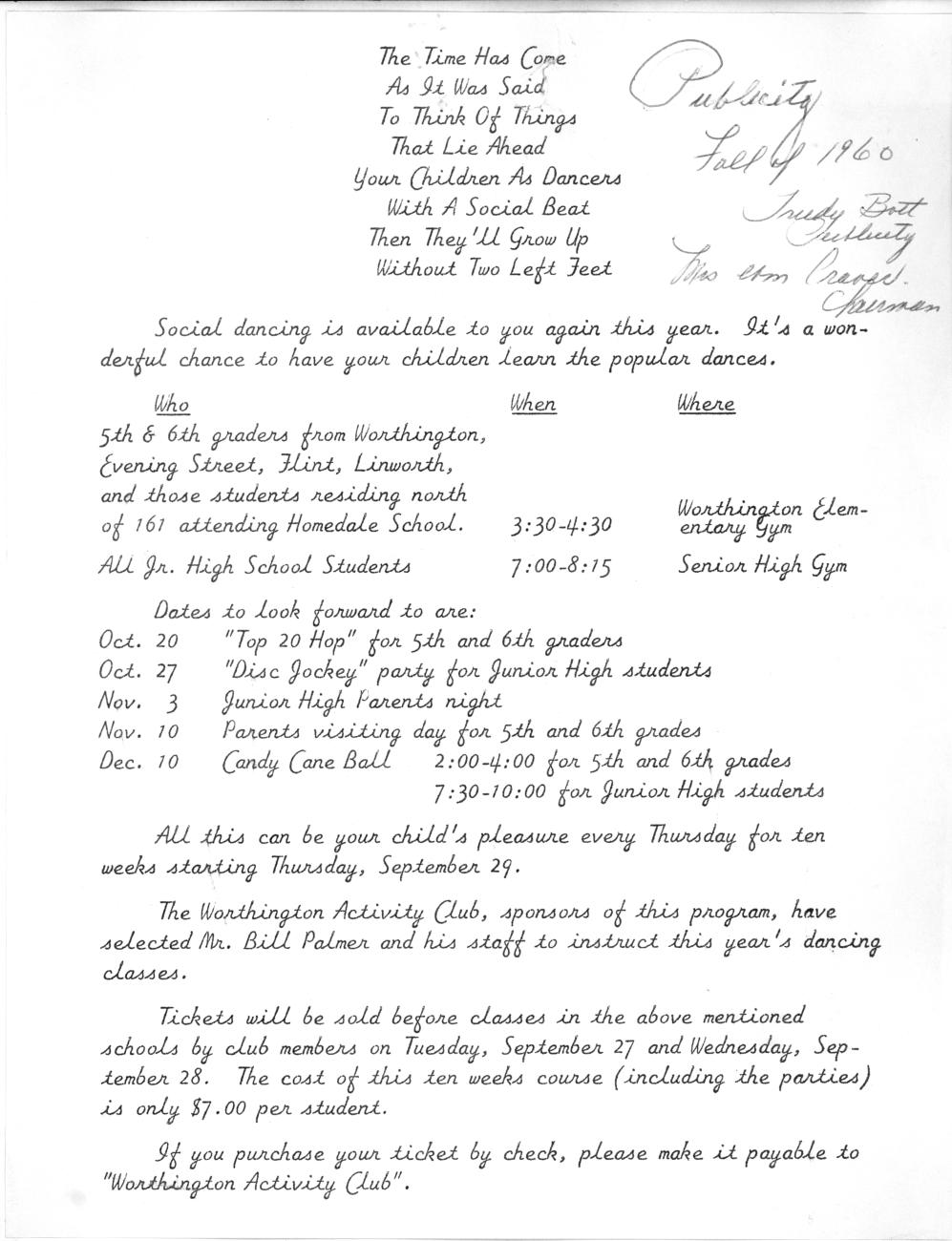 Activity Club Publicity