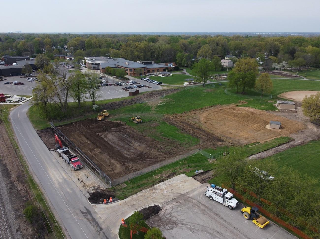 Aerial Photo of Phase II Renovations at McCord Park