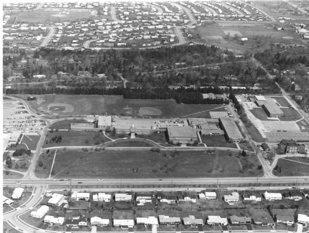 Aerial view of Worthington