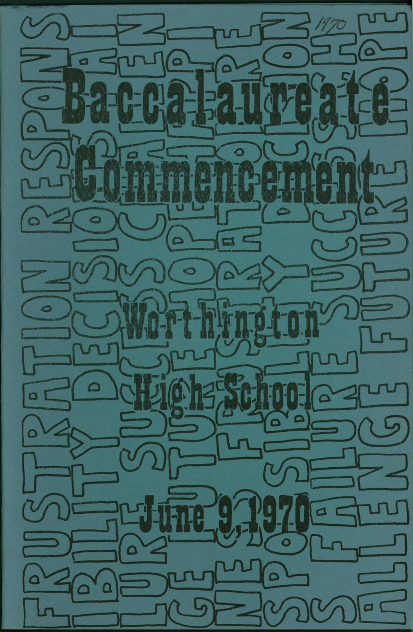 Baccalaureate Commencement: Worthington High School 1970