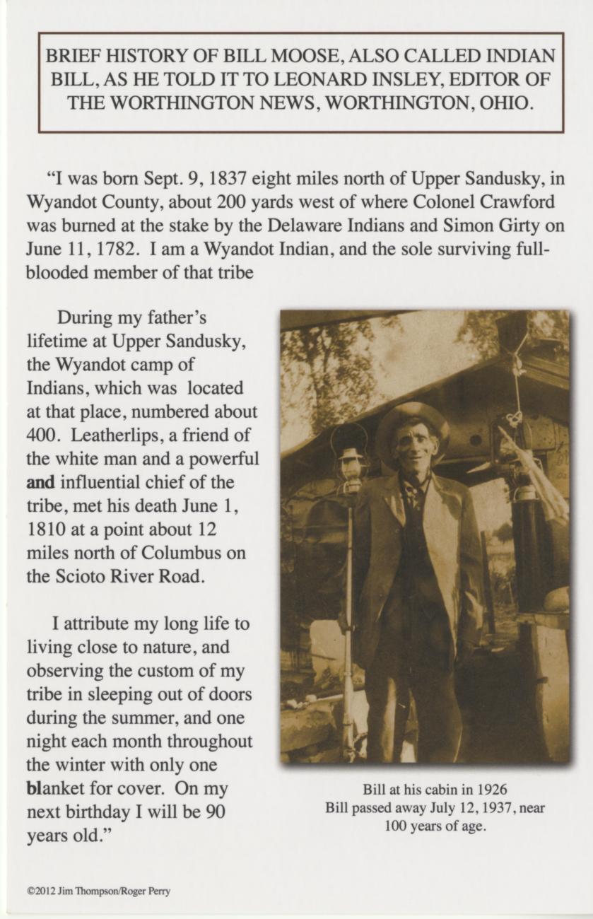 Brief History of Bill Moose