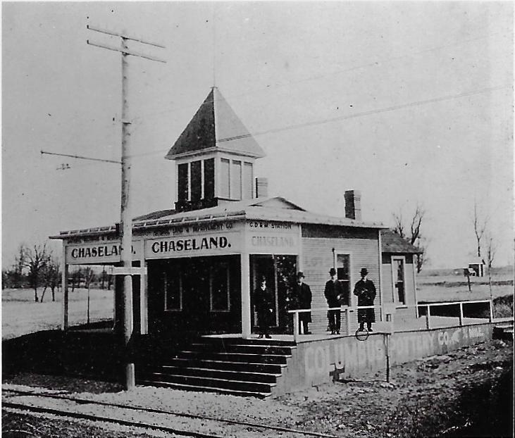 Chaseland Station for the Columbus, Delaware and Marion Interurban Line