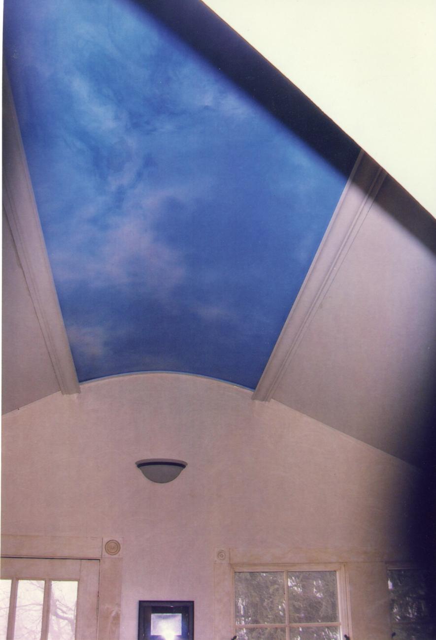 Cloud Painting on Ceiling in House at 180 West South Street