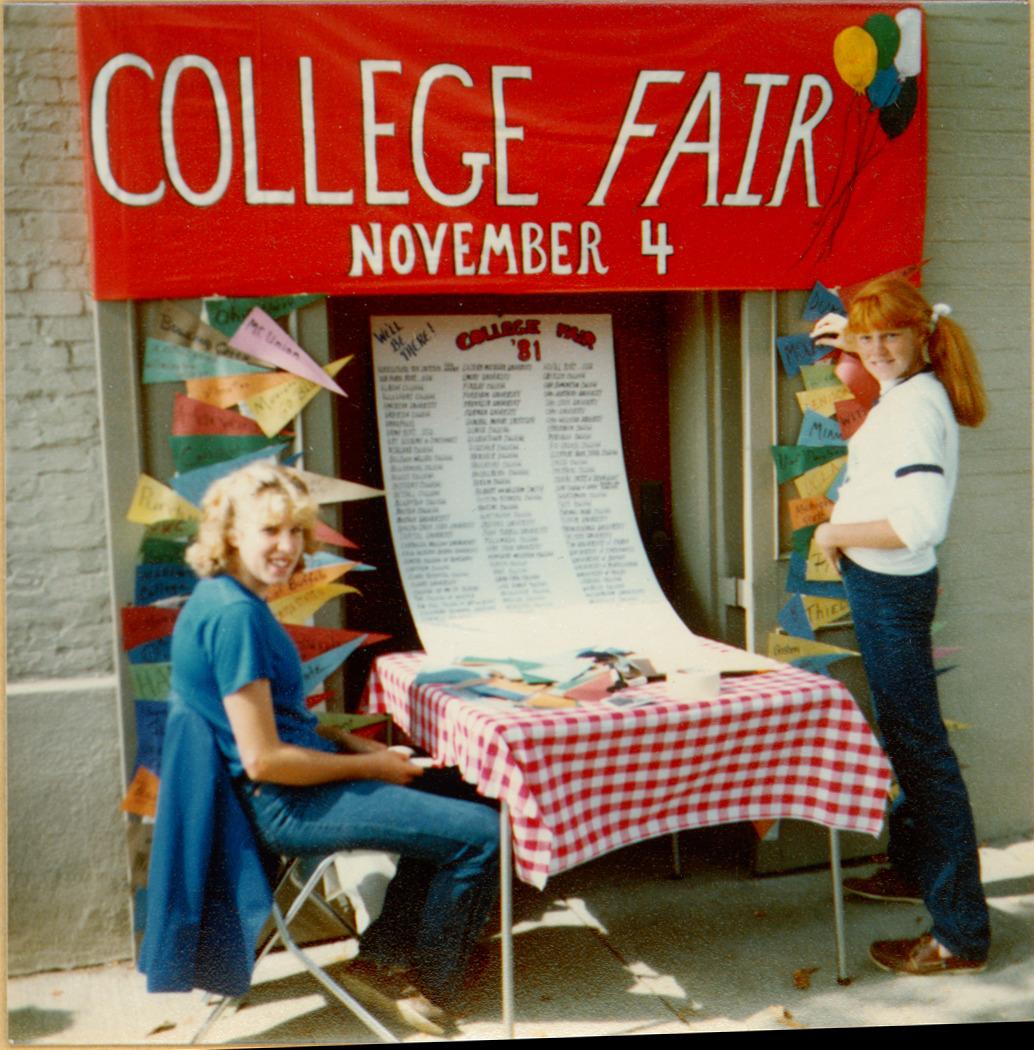 College Fair Display at Worthington Flea Market
