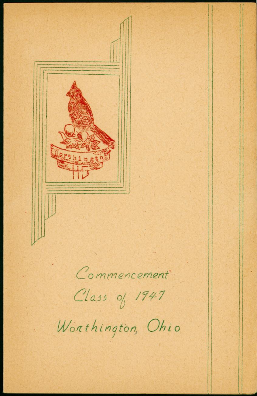 Commencement Class of 1947 Worthington Ohio
