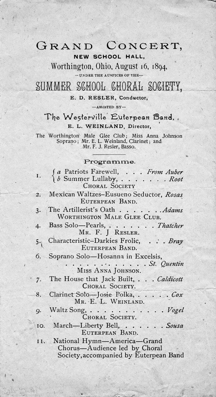 Concert Program
