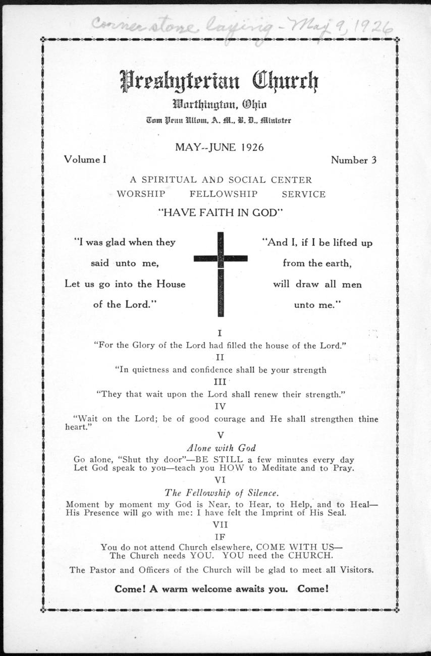 Cornerstone Laying Program