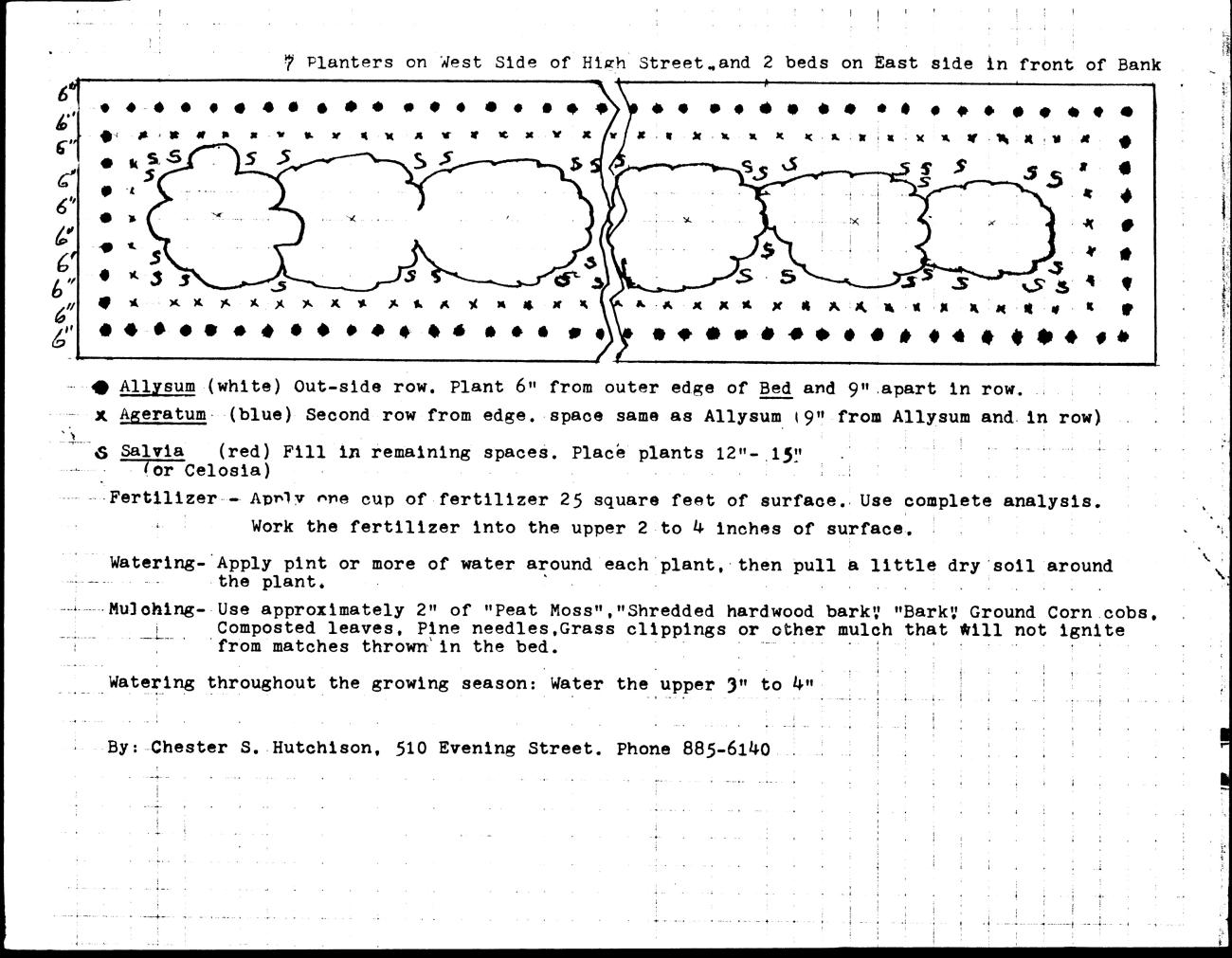 Designs for Planting Beds in Downtown Worthington