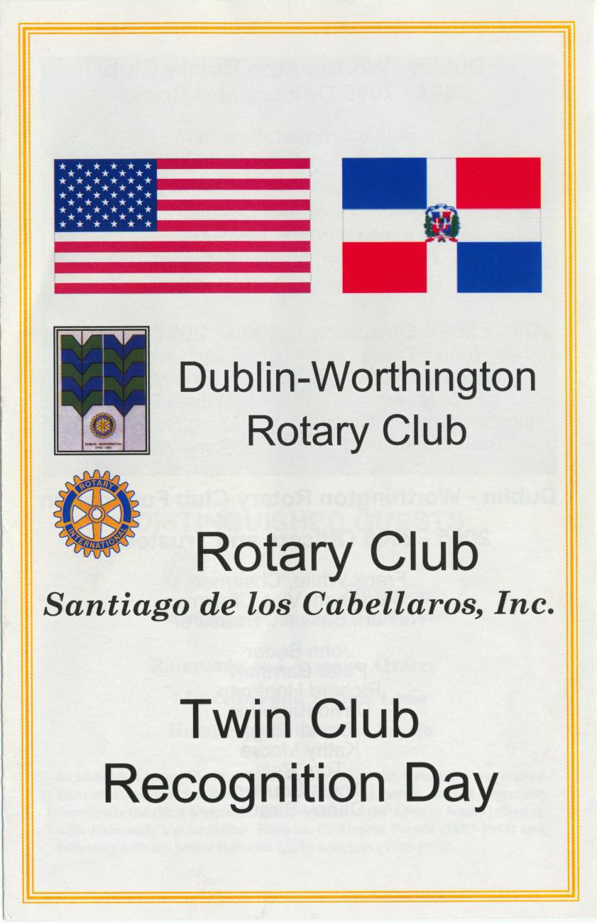 Dublin-Worthington Rotary Club Twin Club Recognition Day