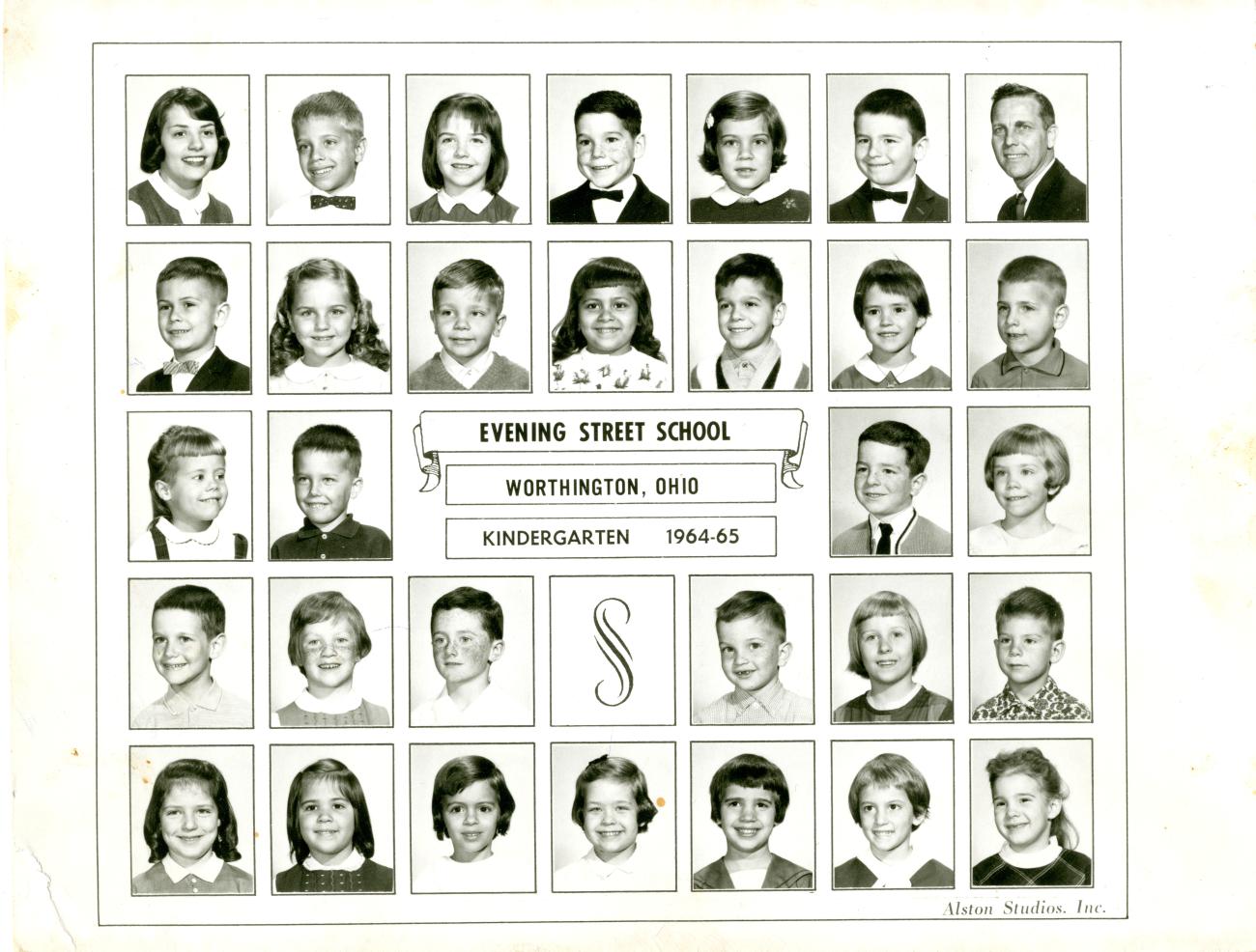Evening Street Elementary 1964-65 Kindergarten Class Composite