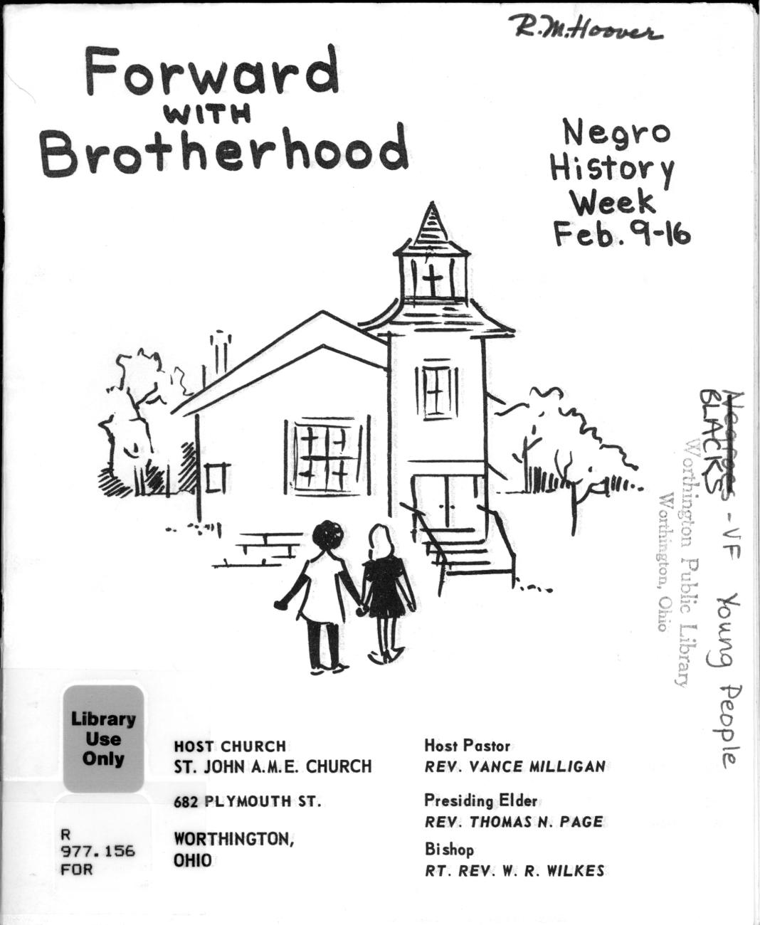 Forward with Brotherhood: Negro History Week, Feb. Feb. 9-16