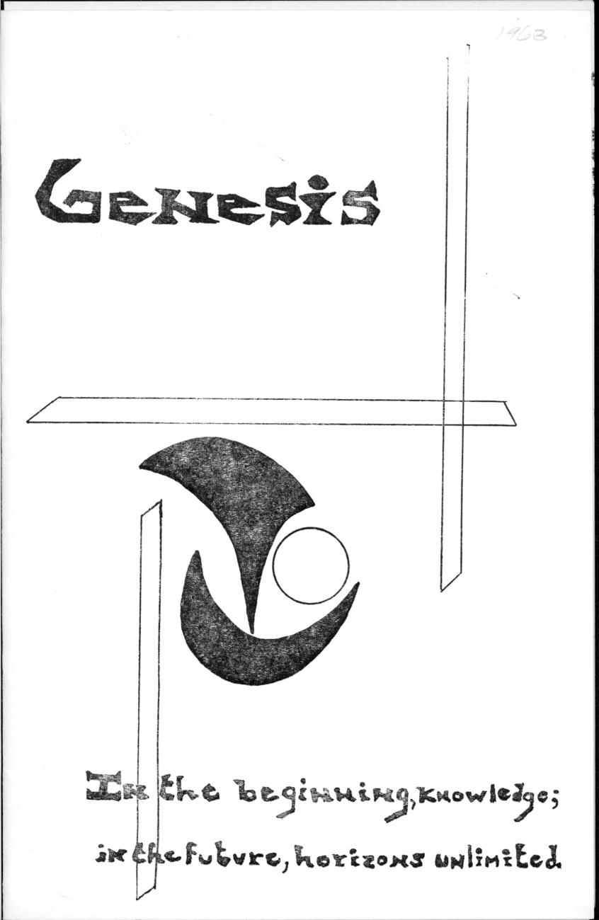 Genesis: Eighty-Fourth Annual Commencement 1963
