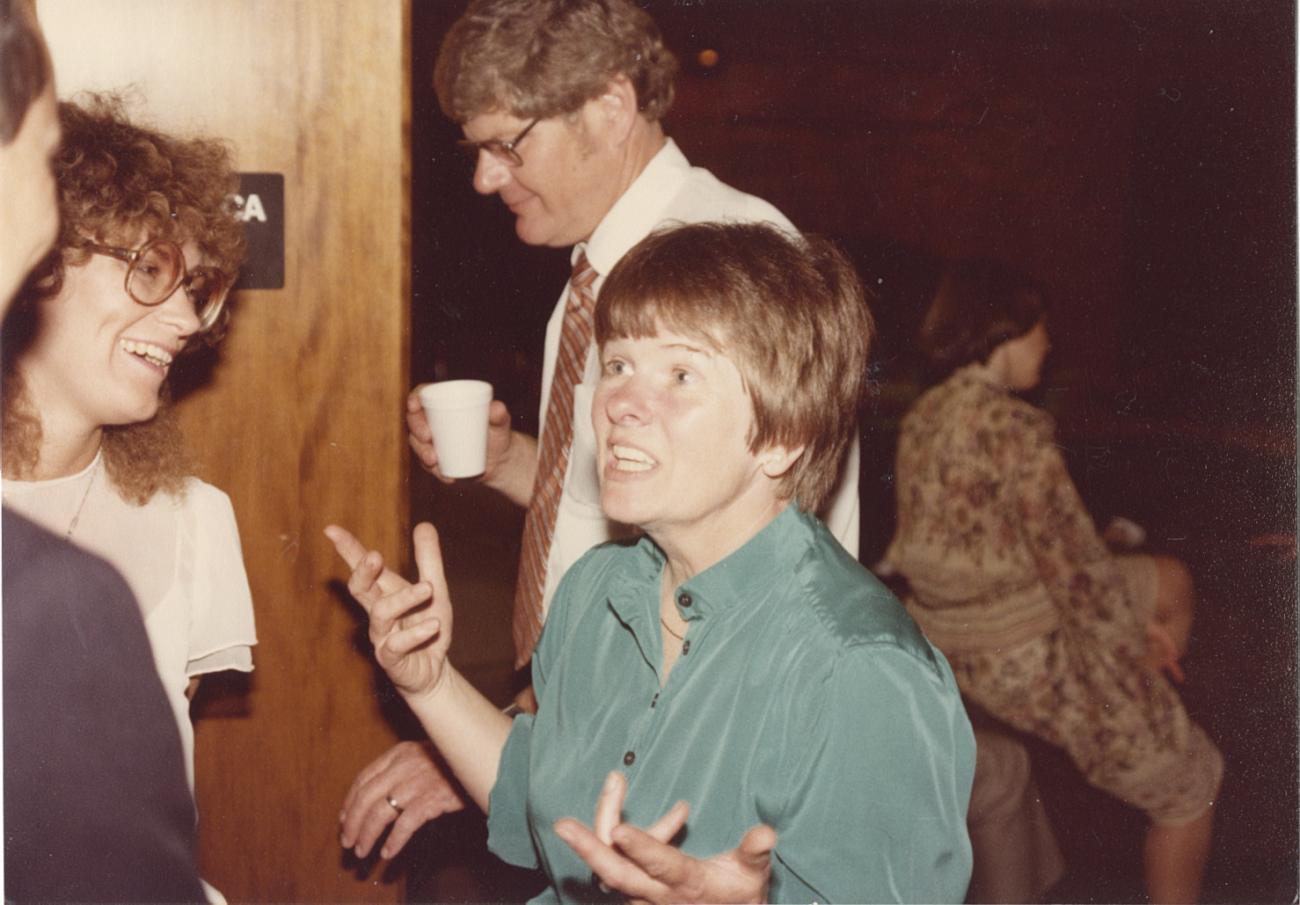 Holly Blake, Alan Osborne and Bernice Daniels at Wedding at the Old Worthington Library