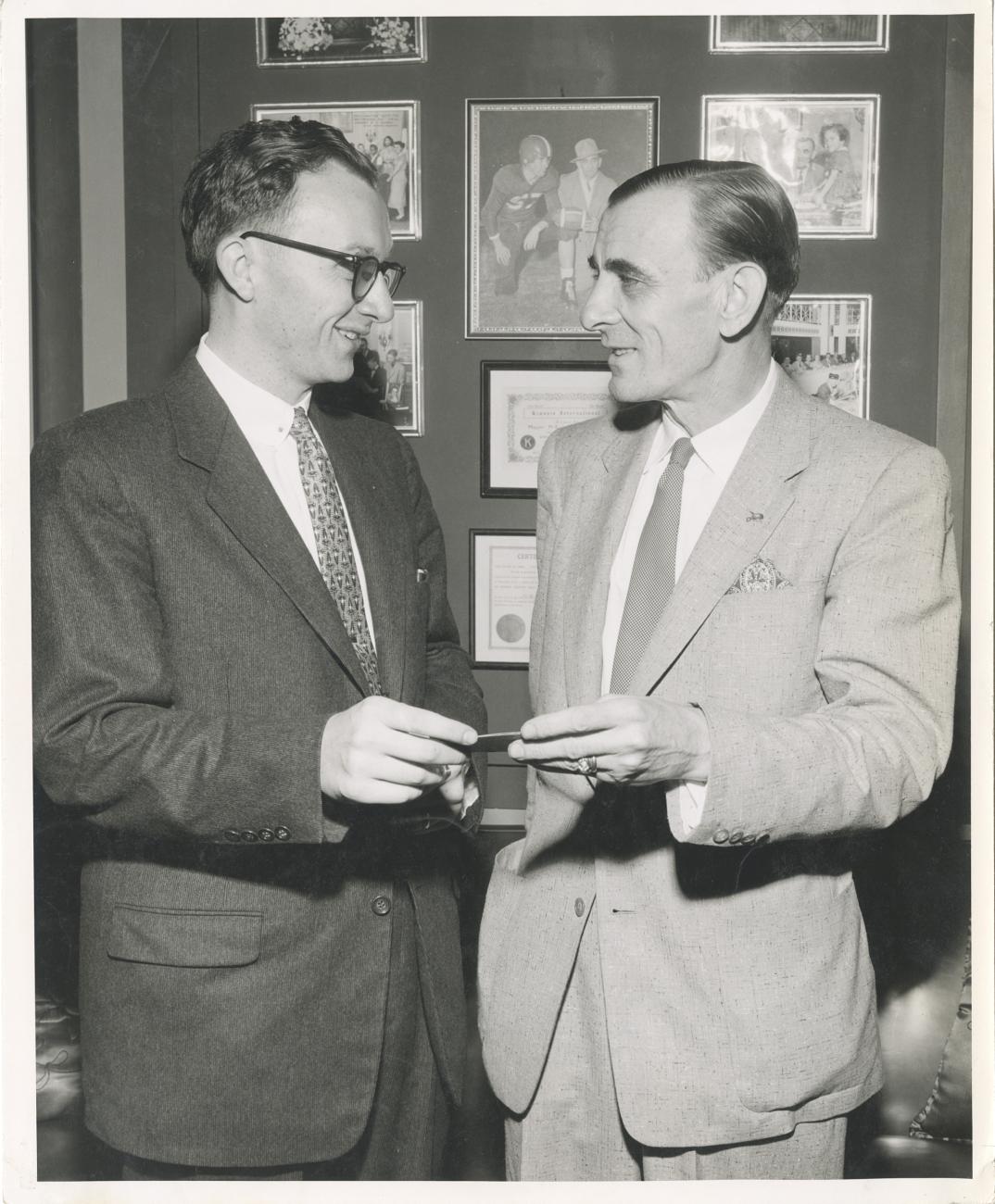 Joseph Weaver and Mayor Jack Sensenbrenner