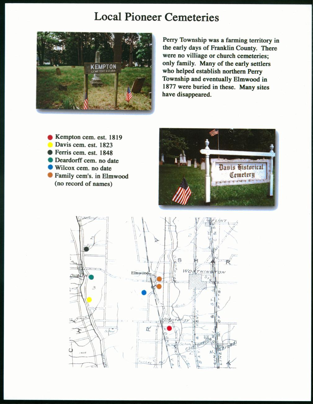 Local Pioneer Cemeteries