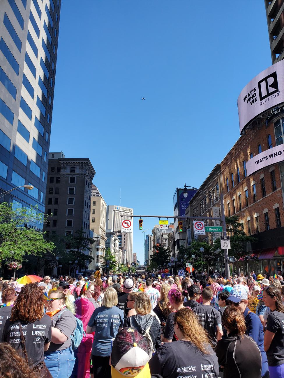 Marchers Prior to the Start of the 2022 Stonewall Columbus Pride March