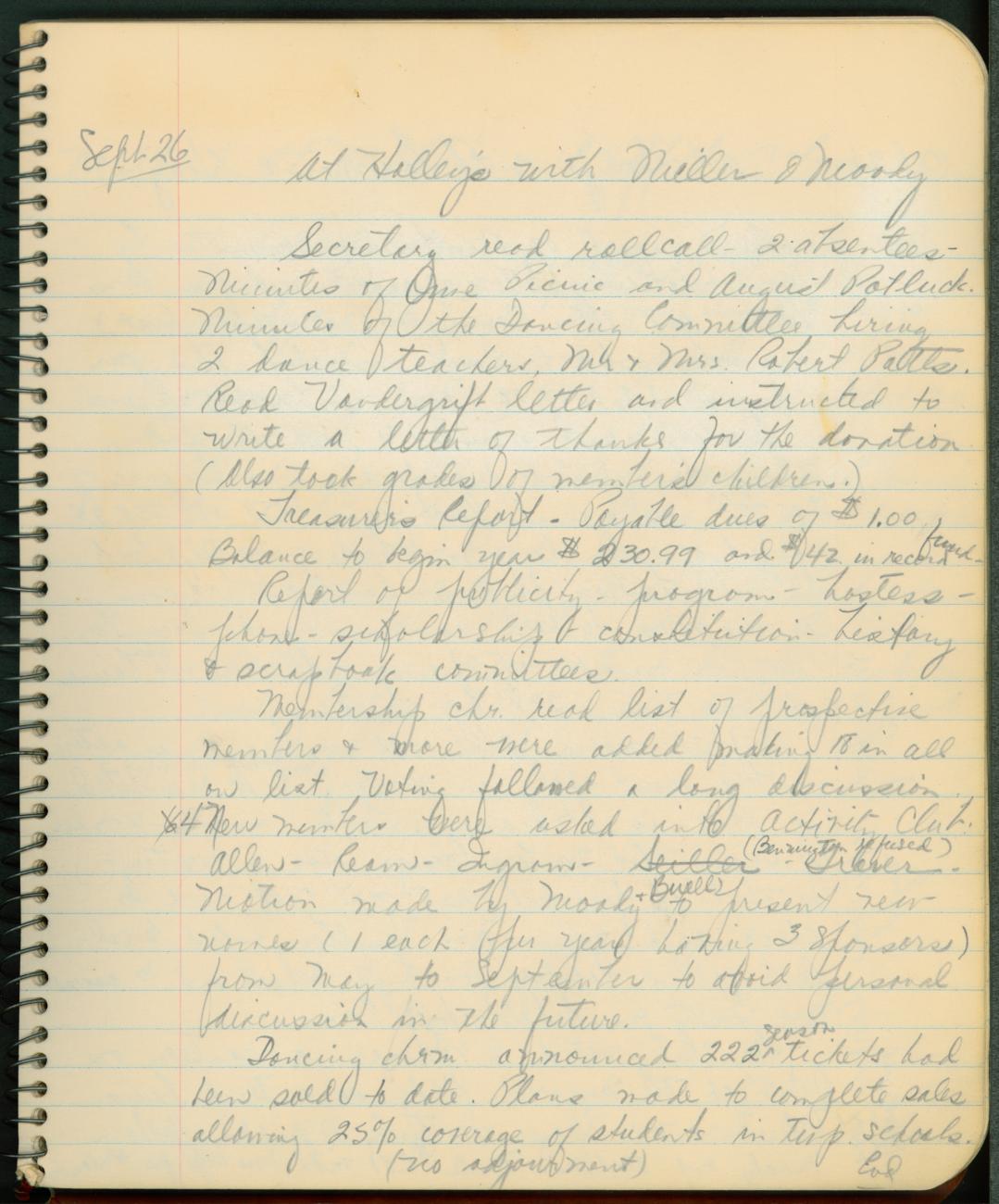 Meeting Minutes [1947-1949]