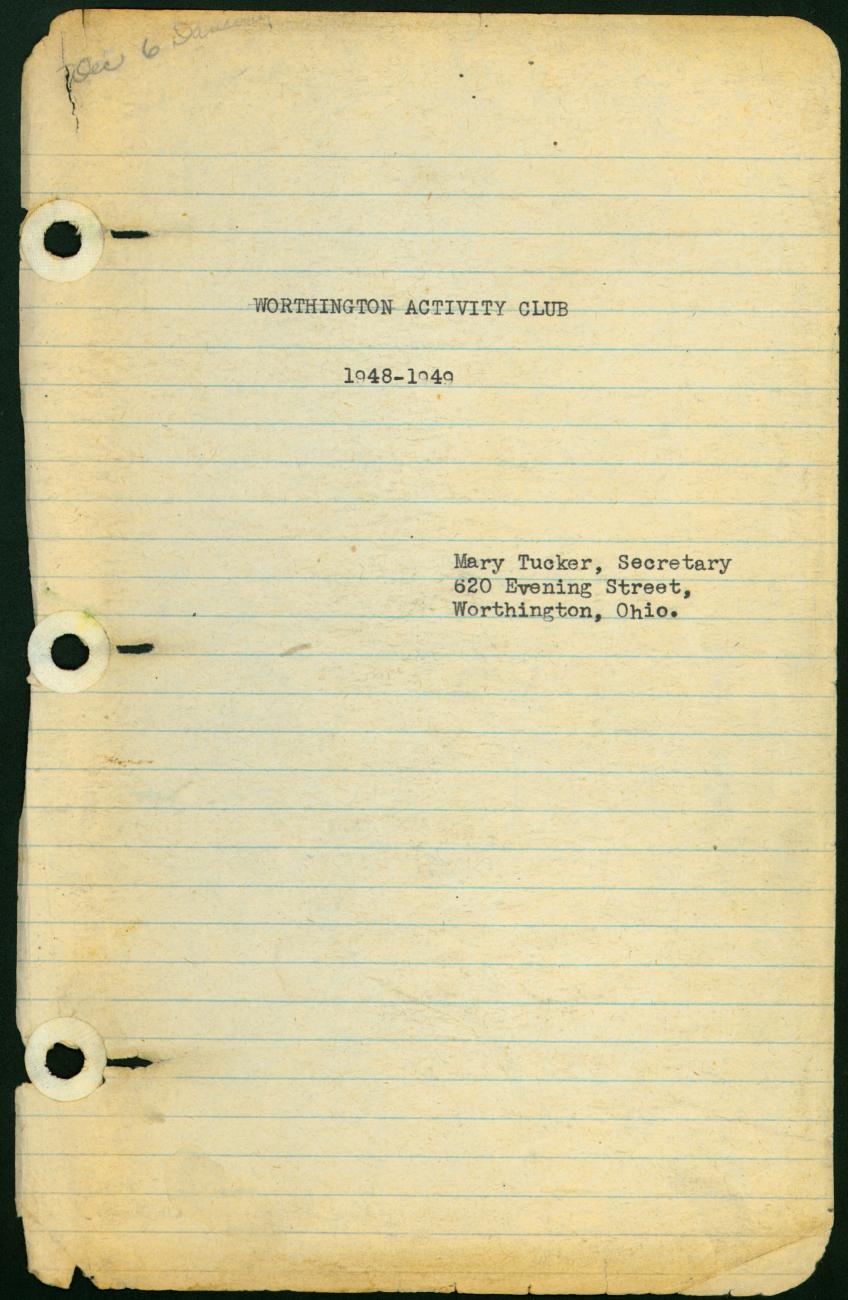 Meeting Minutes [1948-1957]