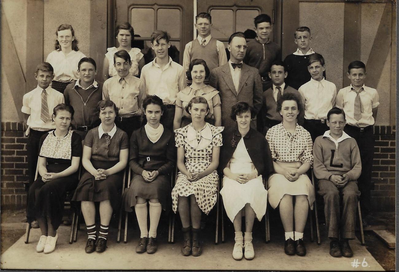 North Perry School Eighth Grade Class, 1934-35