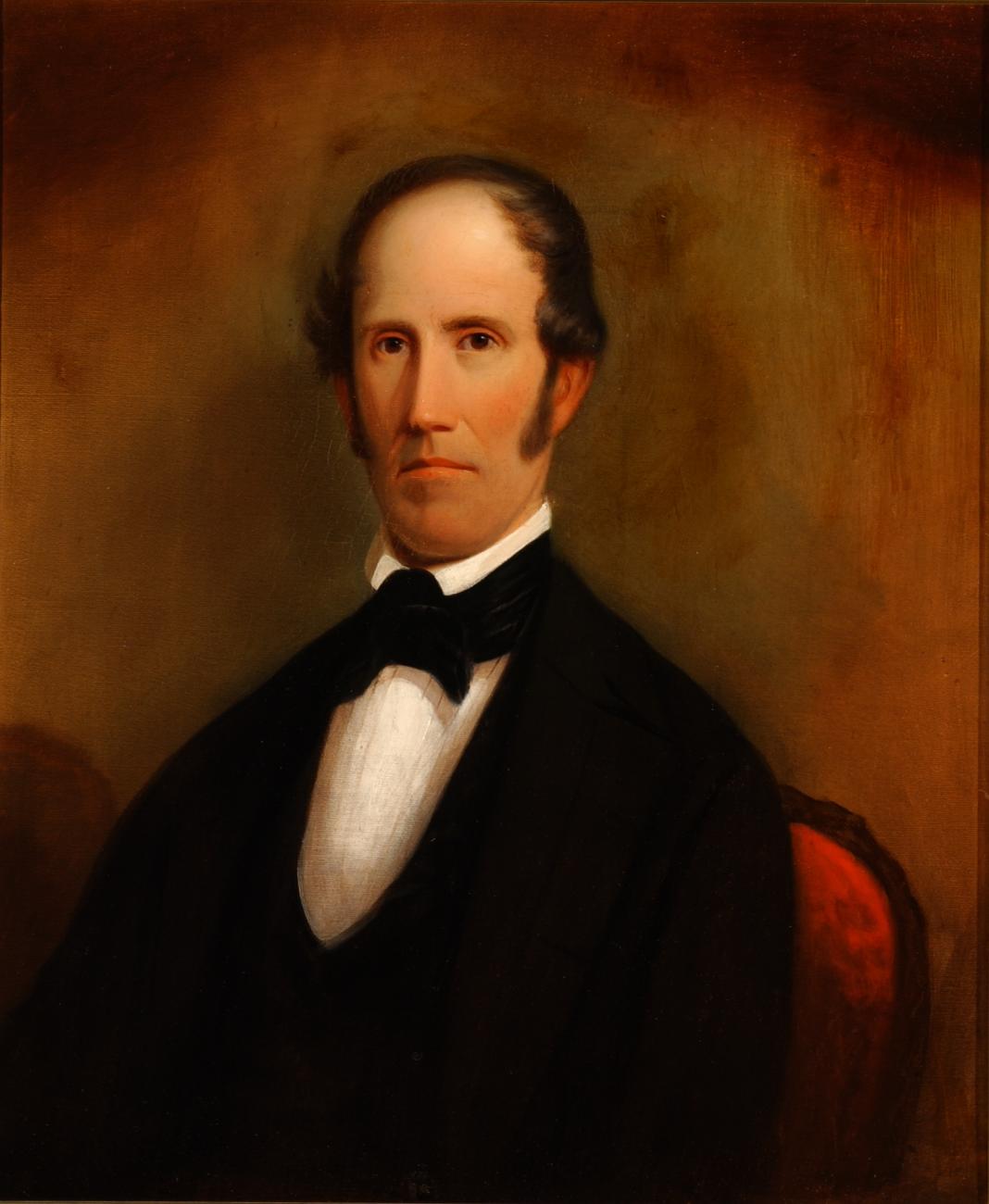 Orange Johnson Oil Portrait