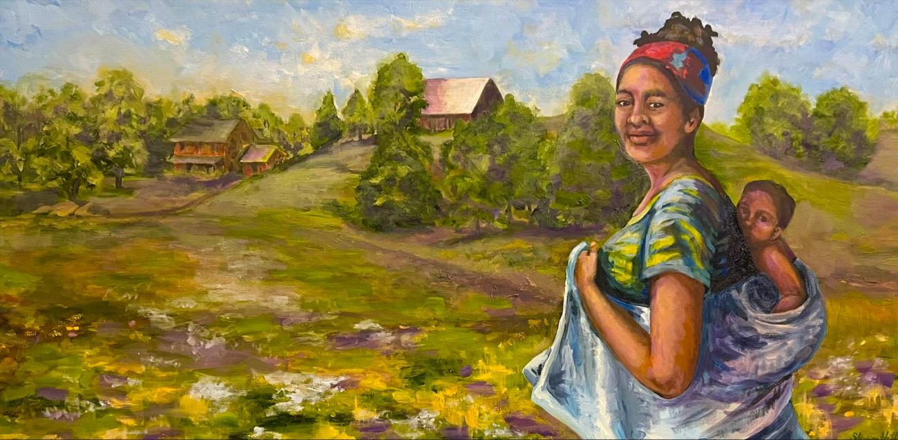 Painting Titled "Covenants in the Lands of Beginnings"