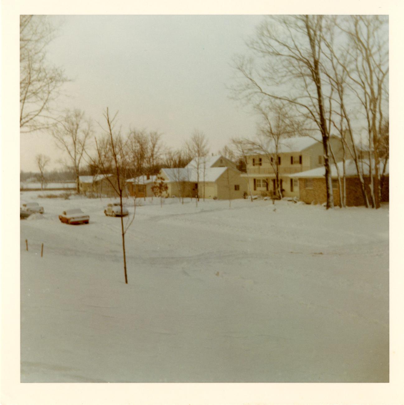 Photograph Looking South on Markwood Street in the Worthington Estates neighborhood, 1966