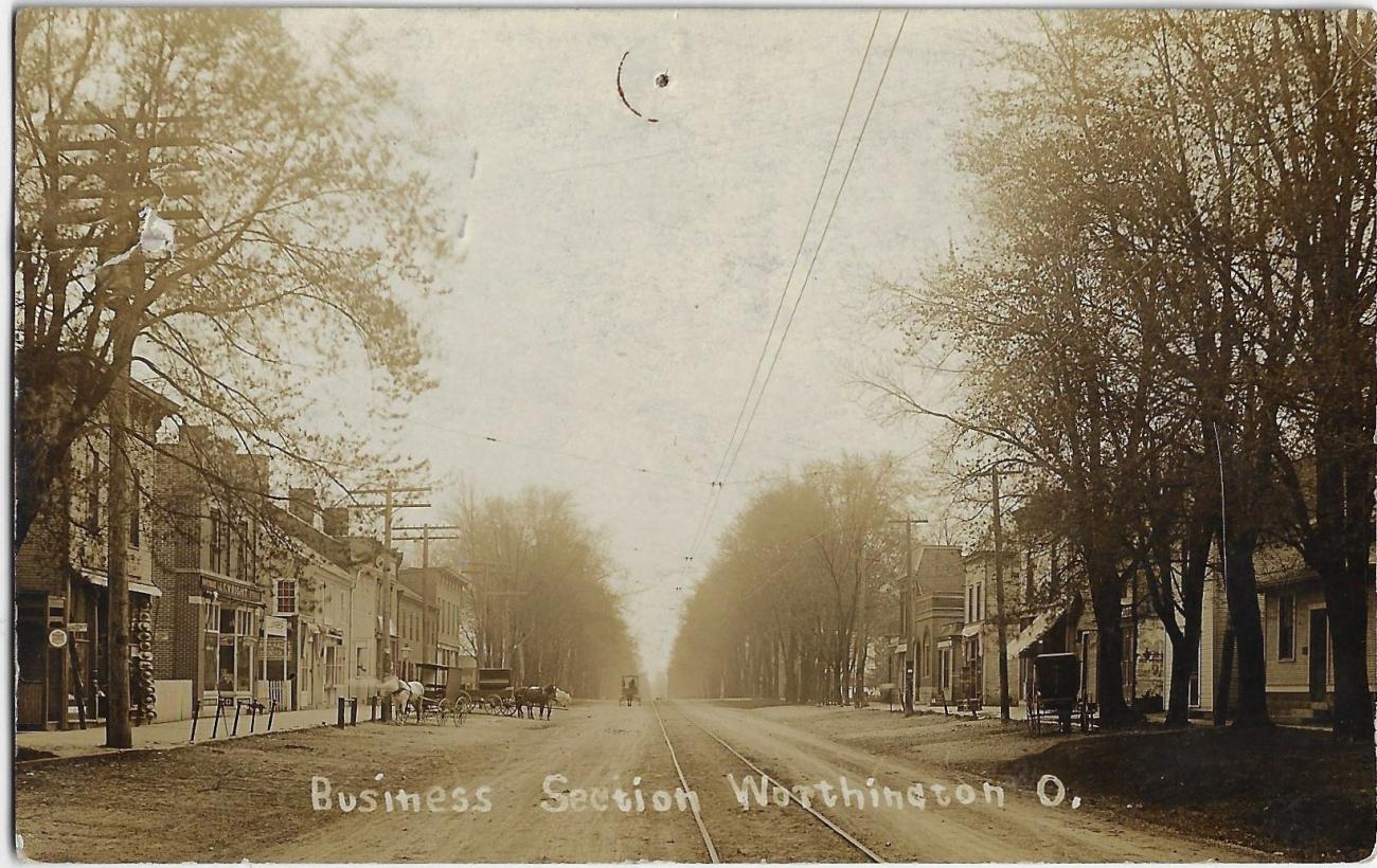 Photographic Postcard of Business Section on High Street