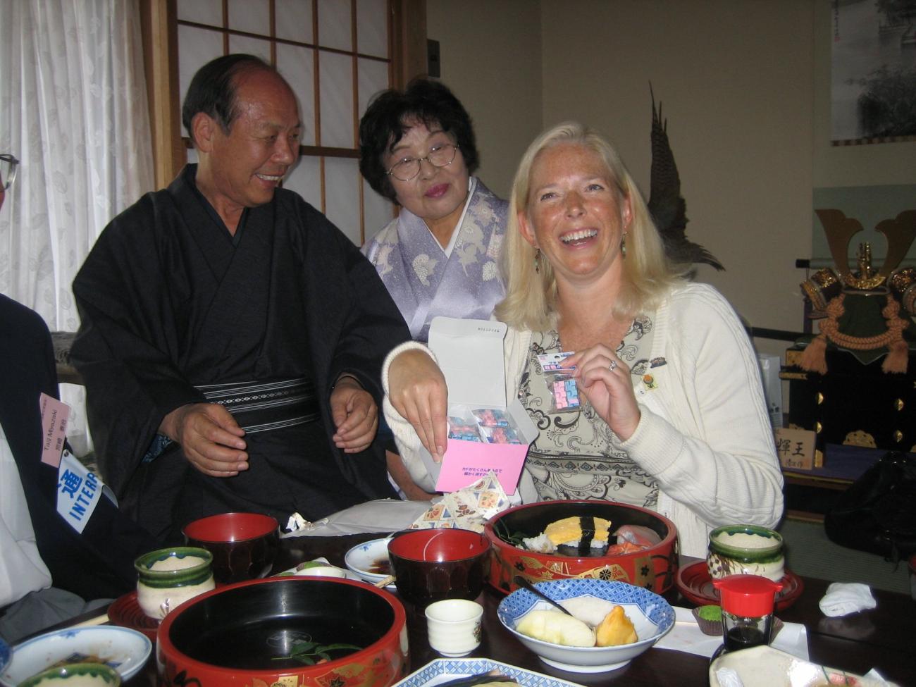Photograph of Anne Brown and Yukinari Nakagawa