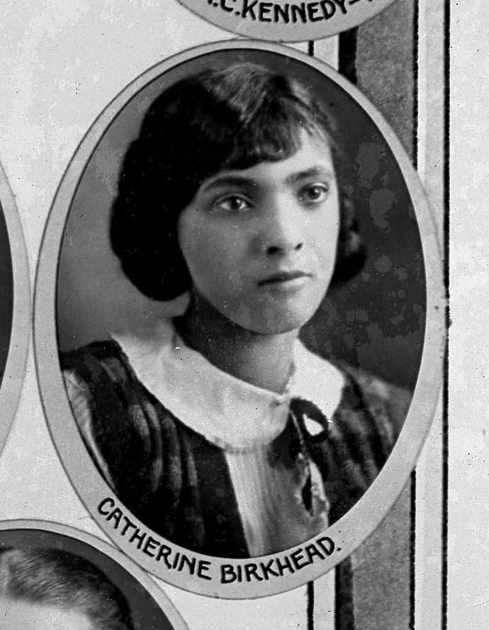 Photograph of Catherine Birkhead Trimble as a Senior at Worthington High School