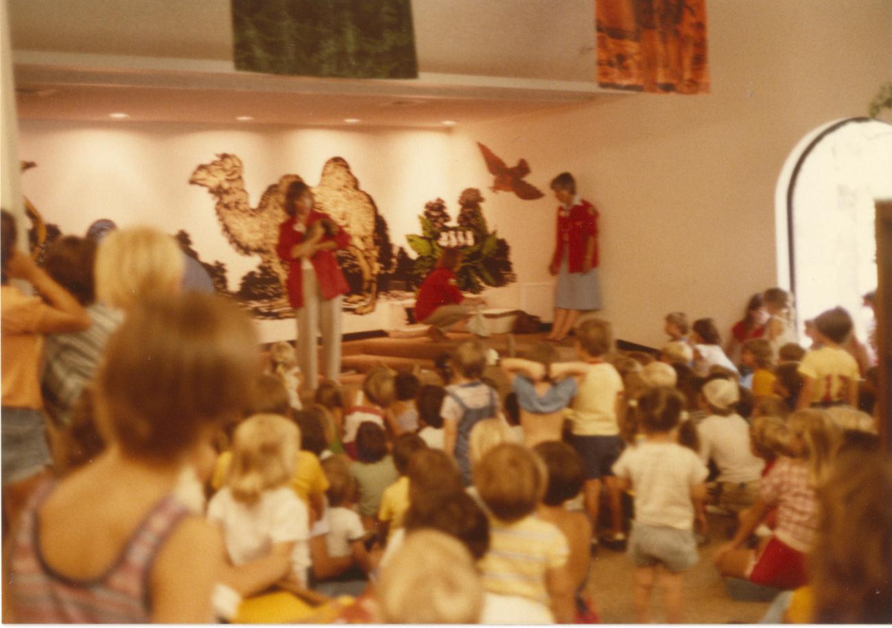 Photograph of Children Attending Zoo Animal Program, Old Worthington Library