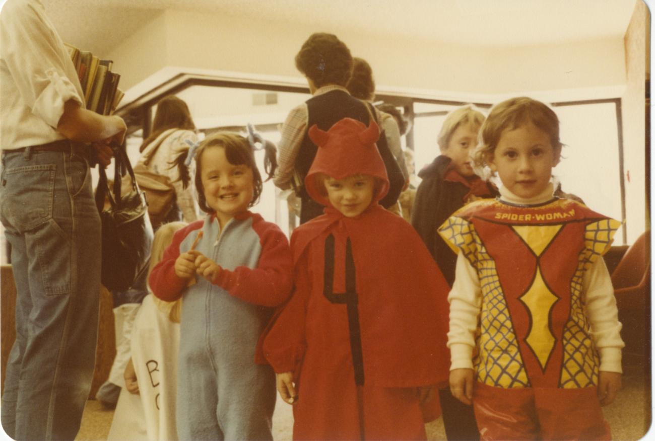 Photograph of Children at Halloween Storytime, Old Worthington Library
