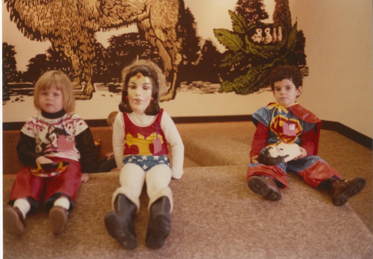 Photograph of Children in Costume at Halloween Storytime