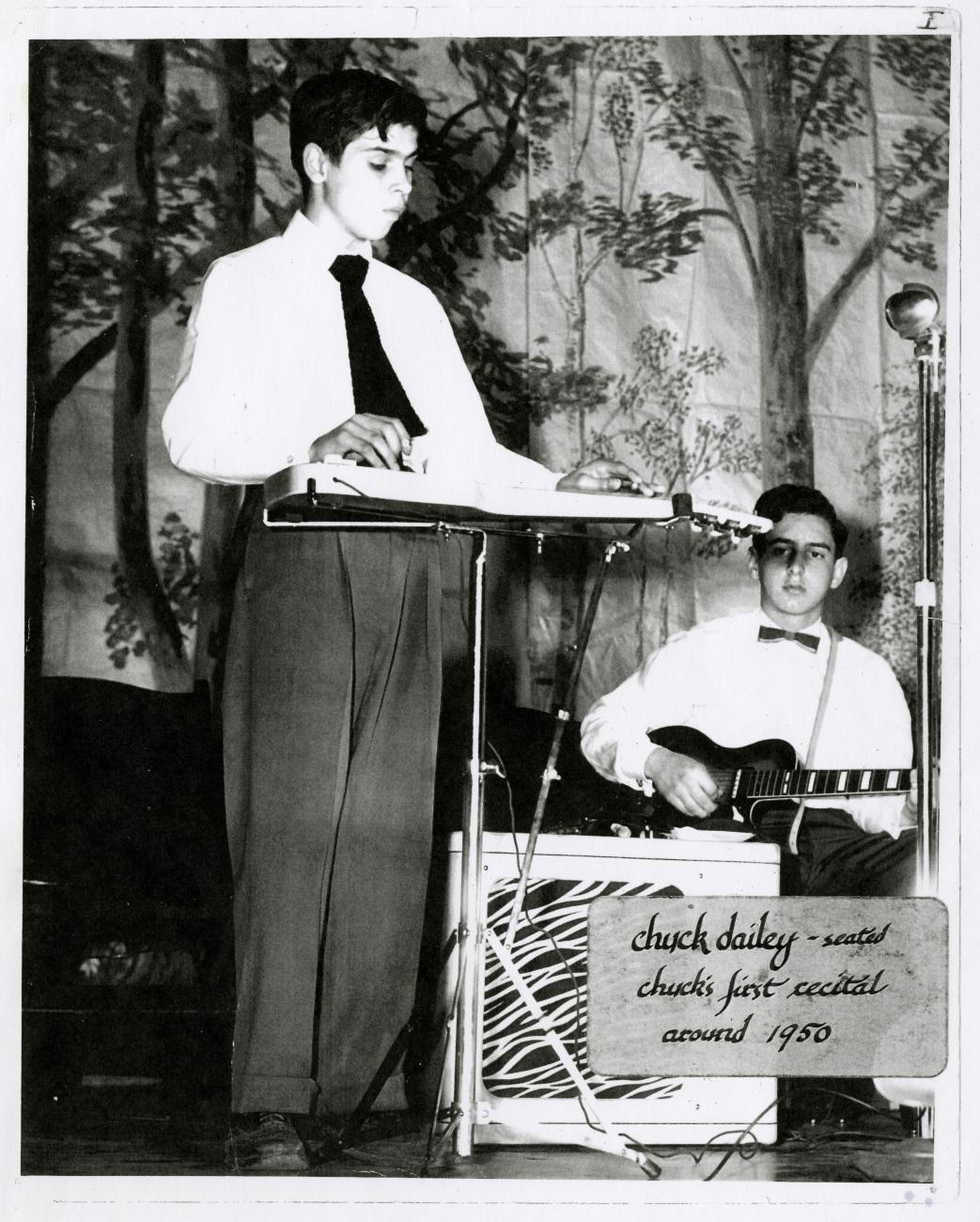 Photograph of Chuck Dailey's First Guitar Recital
