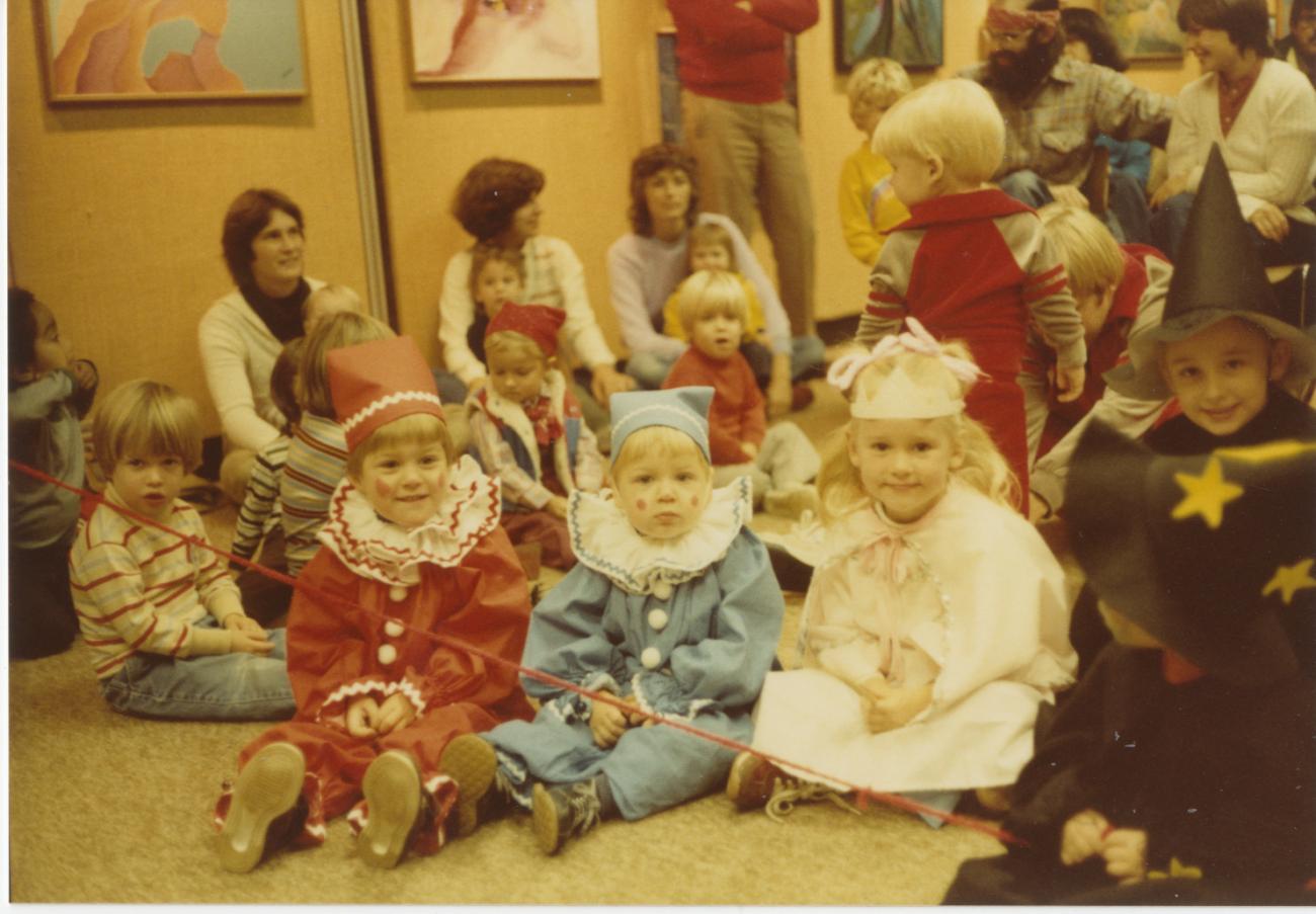 Photograph of Families Attending Halloween Storytime