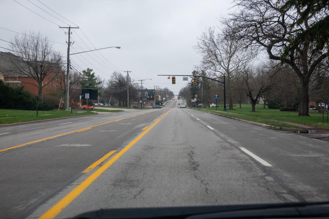 Photograph of High Street During Ohio's Stay At Home Order of 2020