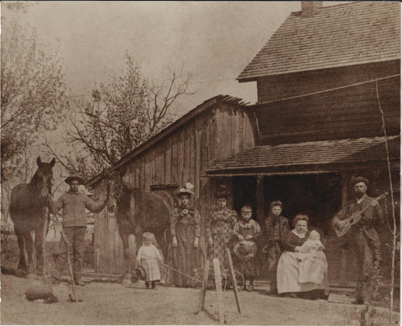 Photograph of John Quincy Wilcox Family