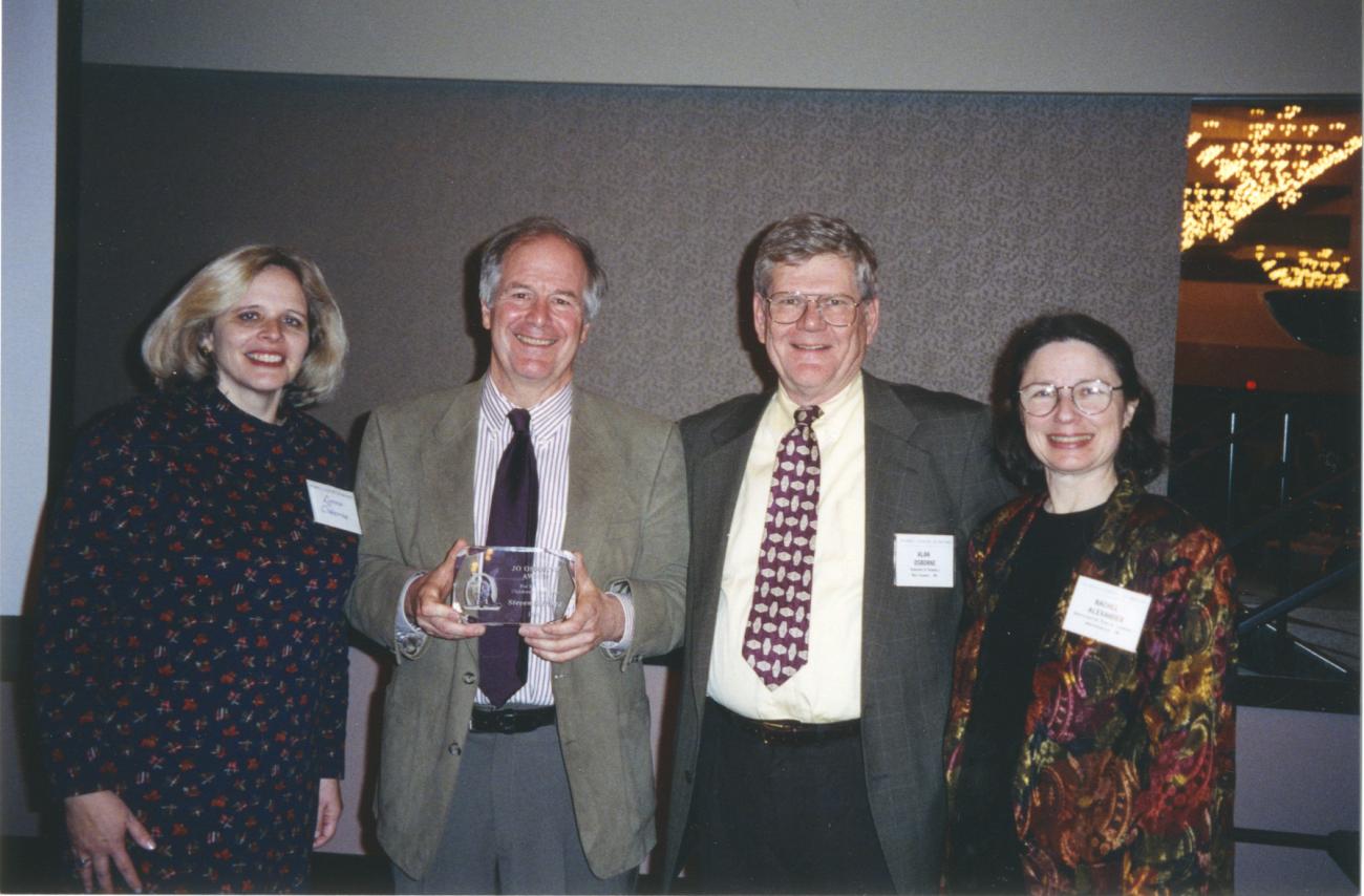Photograph of Lynne Osborne, Steven Kellogg, Alan Osborne and Rachel Alexander