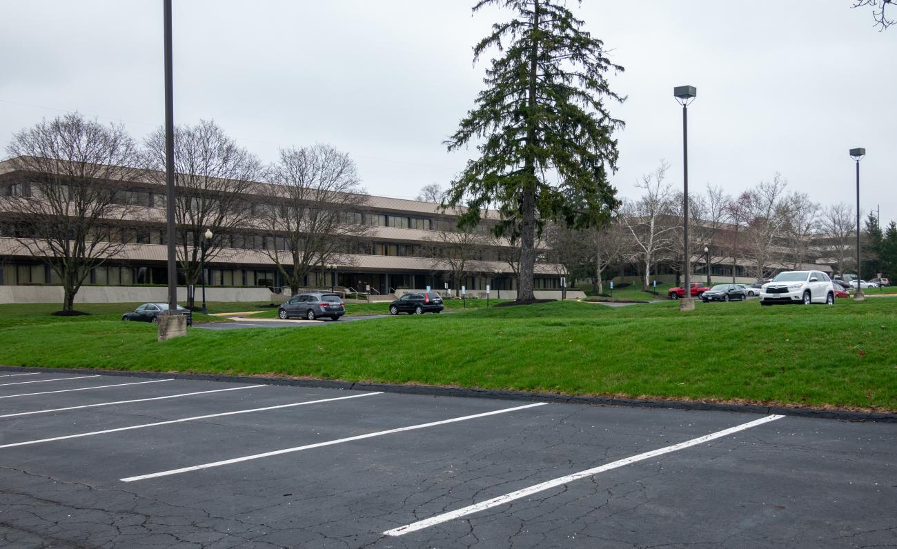 Photograph of Officescape Parking Lot during Ohio's Stay at Home Order of 2020