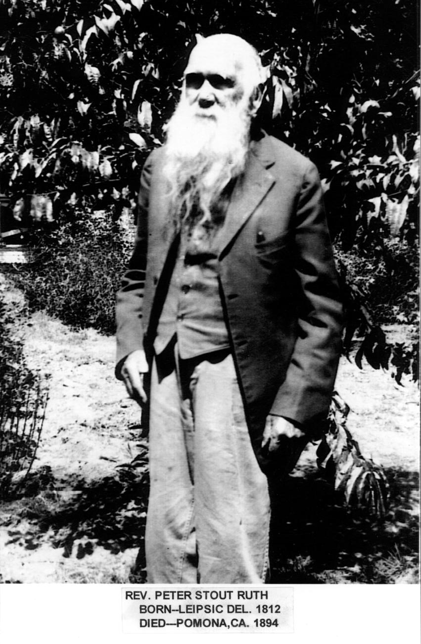 Photograph of Reverend Peter Stout Ruth, Rector for St. John's Episcopal Church of Worthington from 1861-1863.