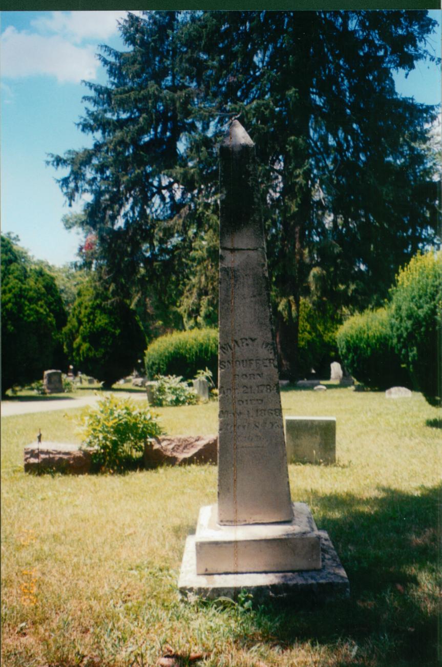 Photograph of Snouffer Matriarch Grave Stone