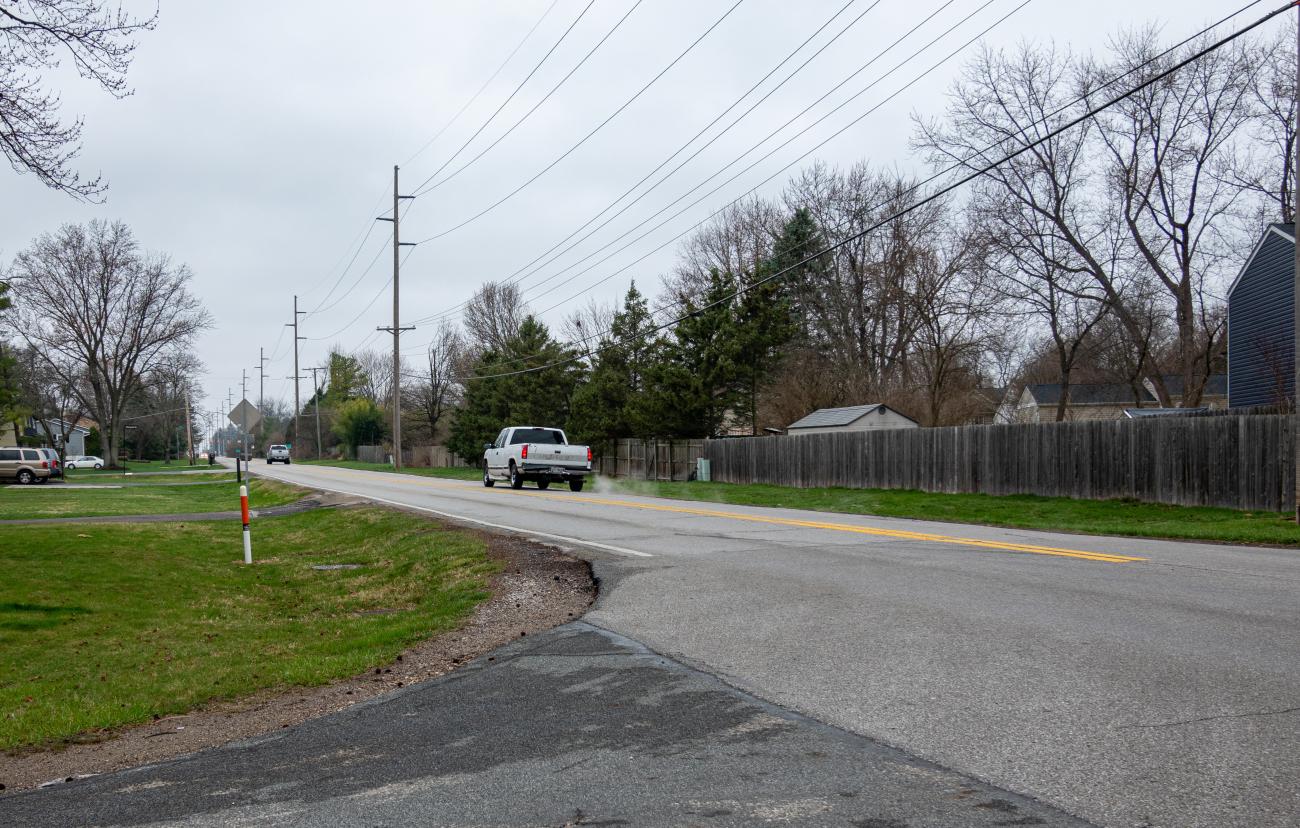 Photograph of Snouffer Road During Ohio's Stay At Home Order of 2020